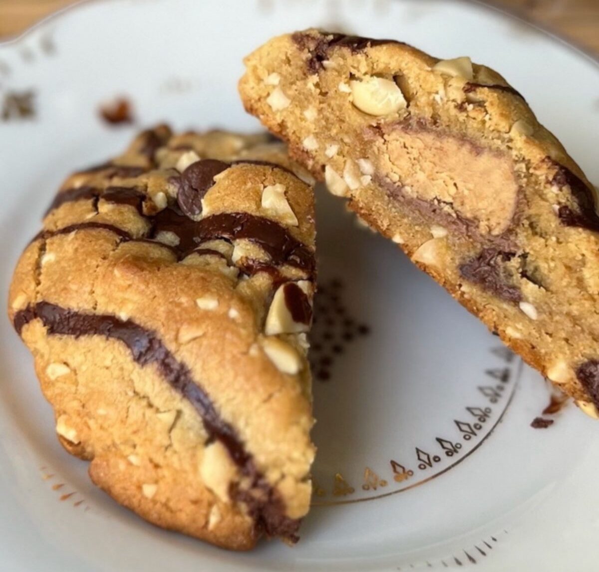 Peanut Butter Stuffed Cookies