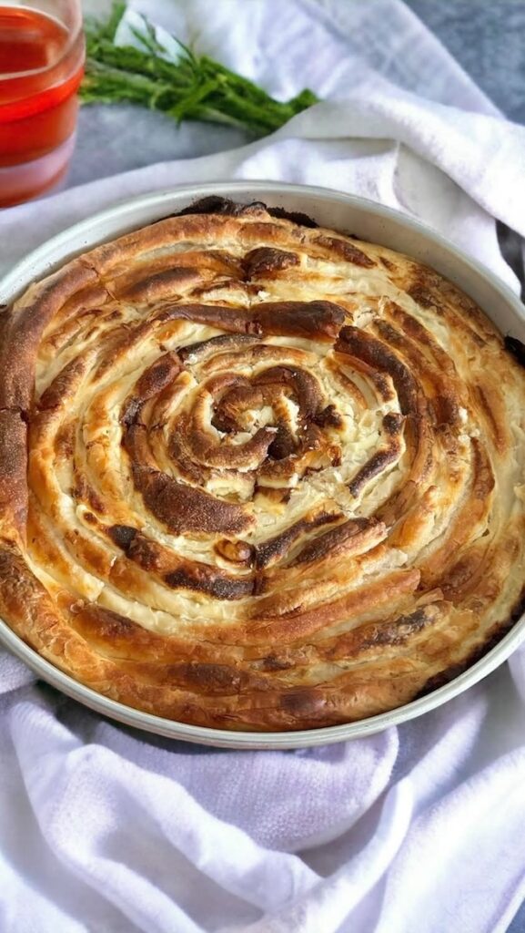 Spiral Cheese Pie (Homemade Phyllo Dough)- Sirnica - Minas Bakery