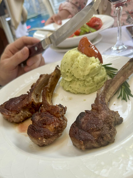 Australian Lamb Chops at Gianni's Versace Mansion