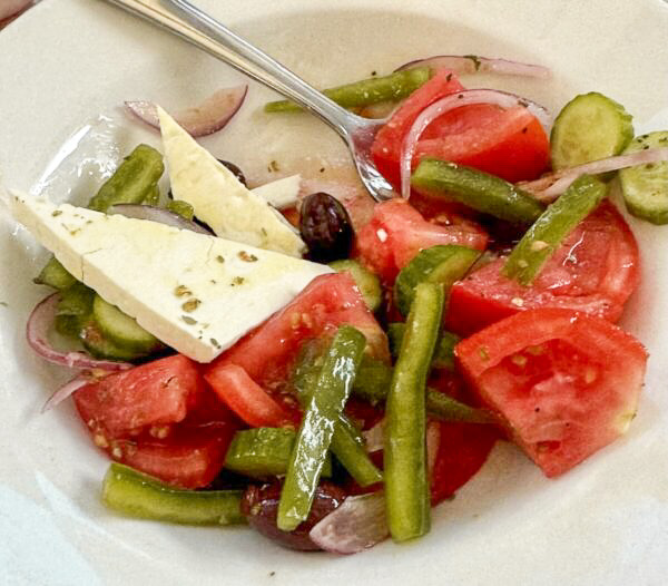 Greek Salad at the Versace Mansion