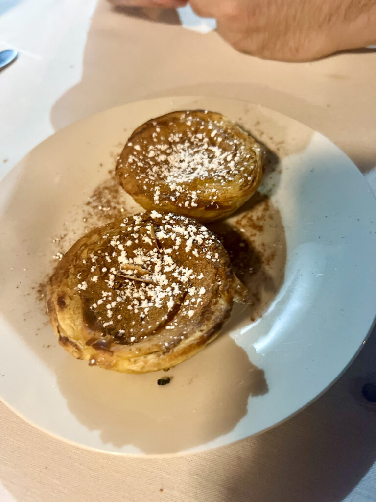 Traditional Portuguese custard tart