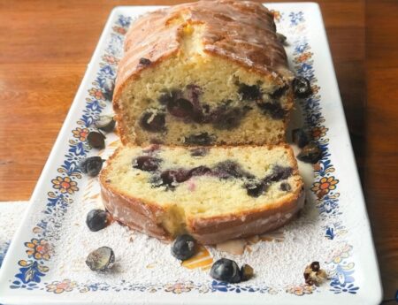 Lemon Loaf with Blueberries (With Video)