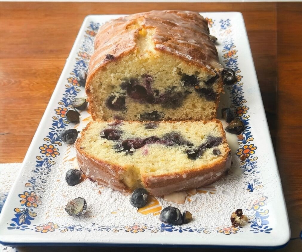 Lemon Loaf with Blueberries (With Video)