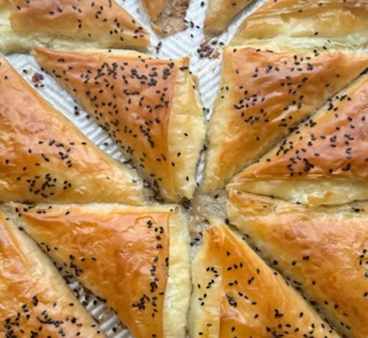 Baked Phyllo Cheese Triangles – Savory Pastry (video)