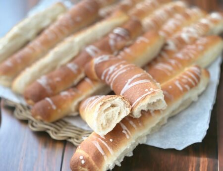 Soft and Salty Breadsticks Recipe