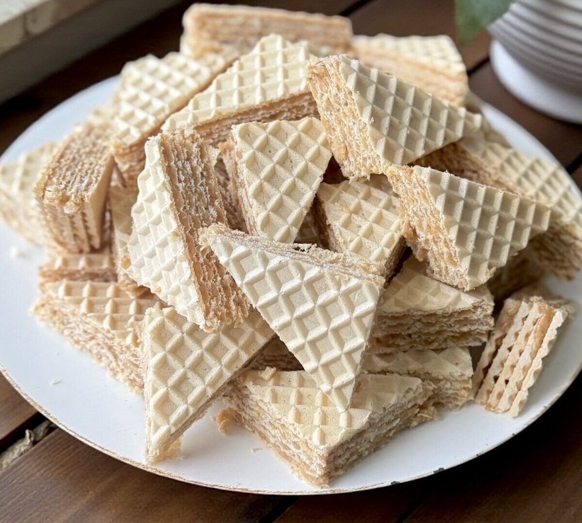 15-Minute No-Bake Wafer Cake (Oblatne with Condensed Milk)