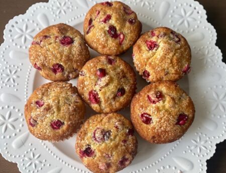 The Best Moist Cranberry Orange Muffins (video)