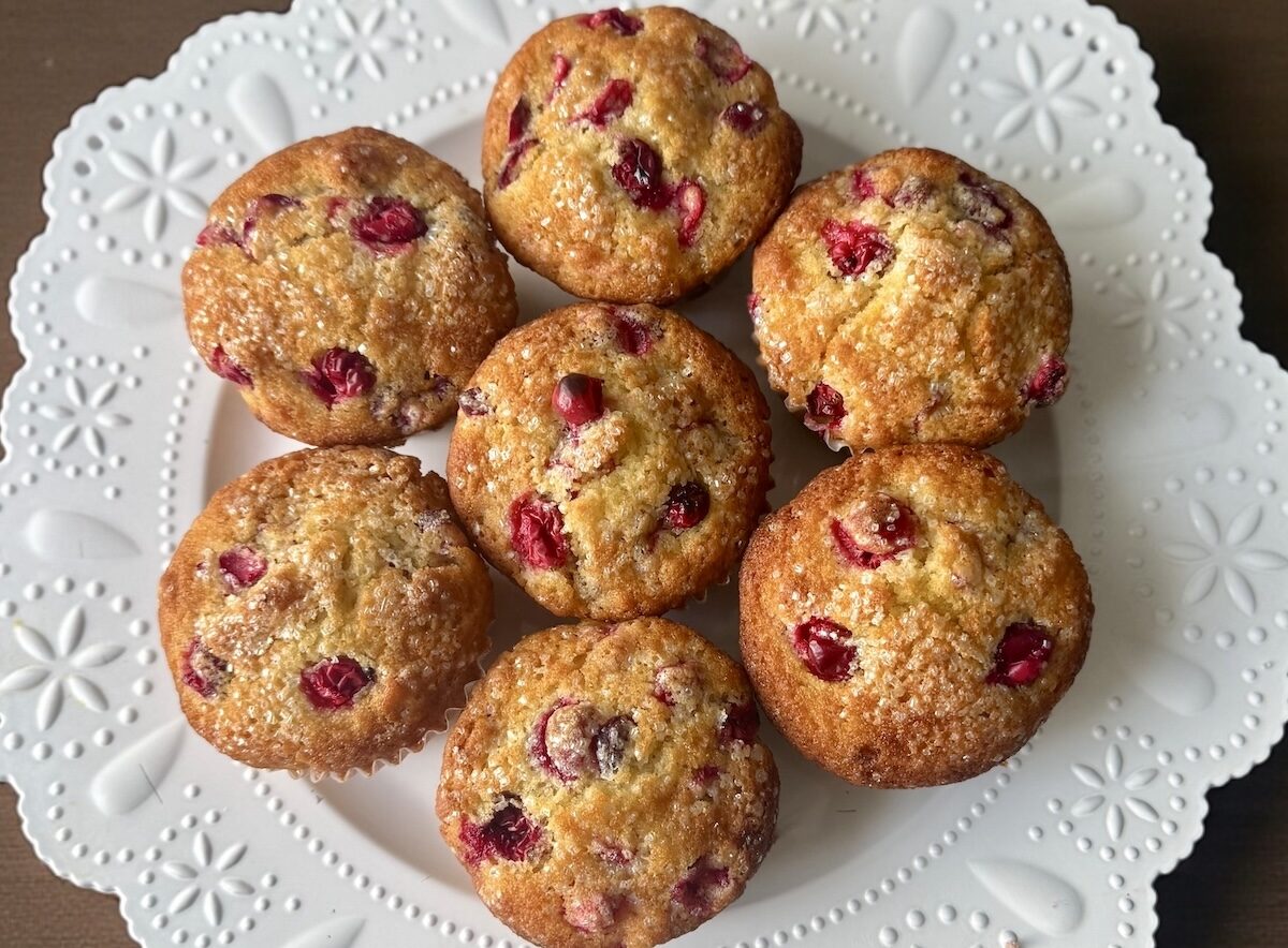The Best Moist Cranberry Orange Muffins (video)