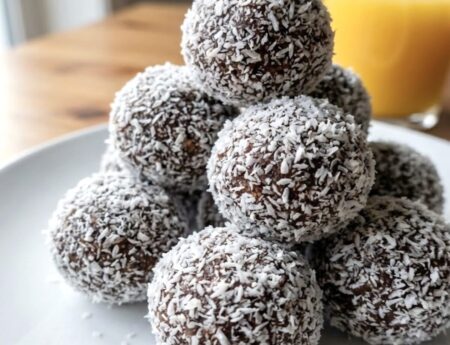 Rum Balls with Coconut and Biscuit (No-Bake)